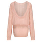 Kendall Knit Dress (Peach)