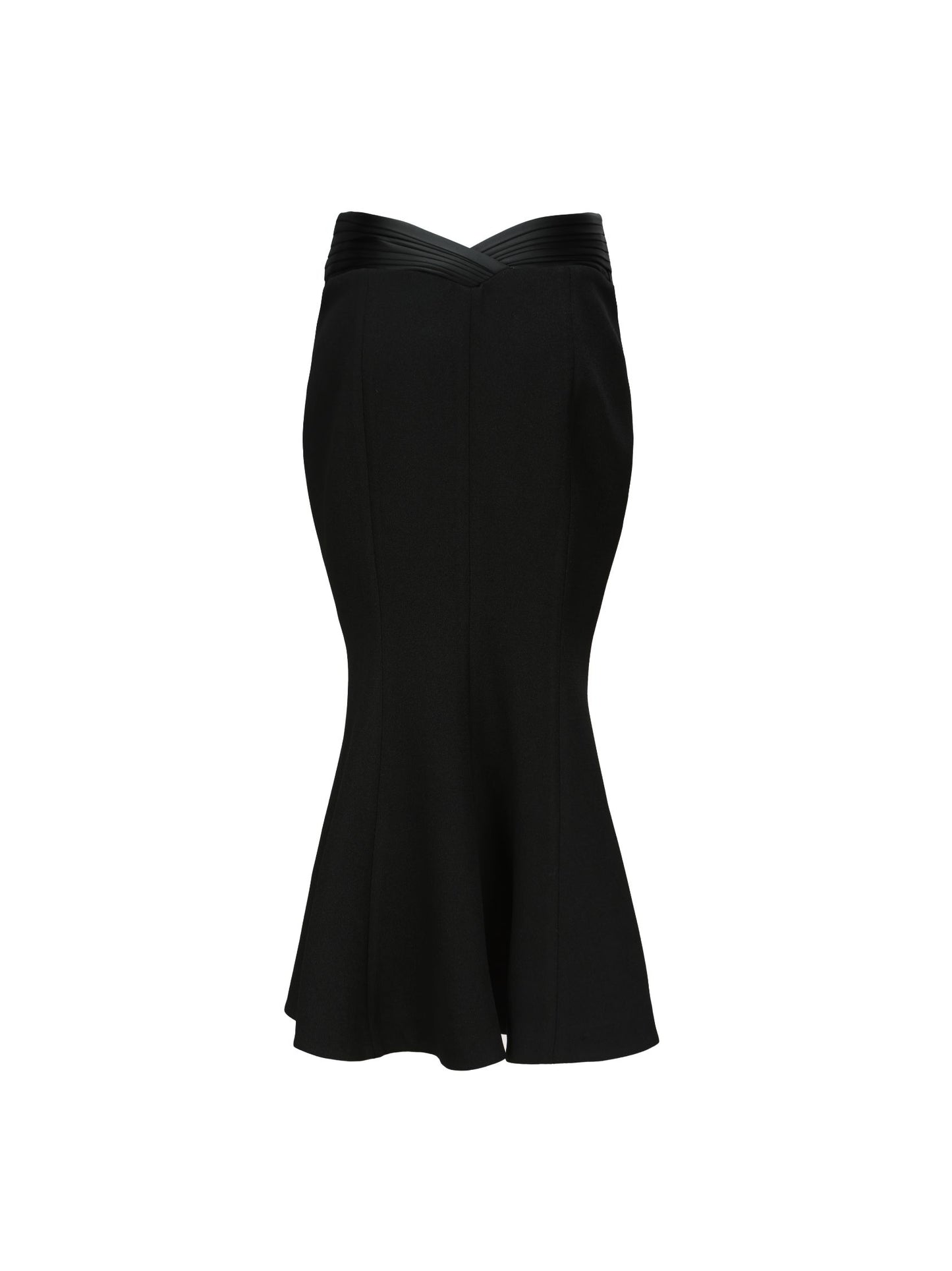 Belle Satin Skirt (Black) (Final Sale)