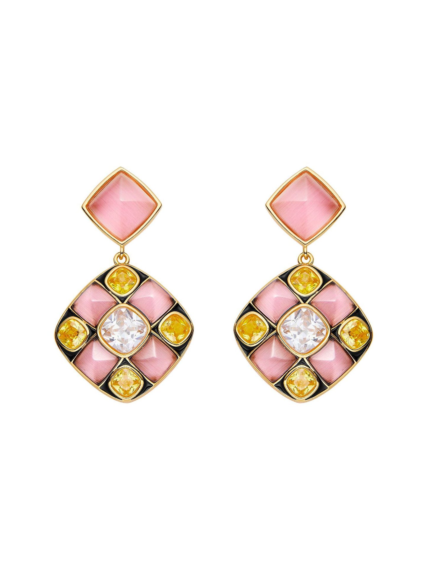 Claudia Earrings (Pink)