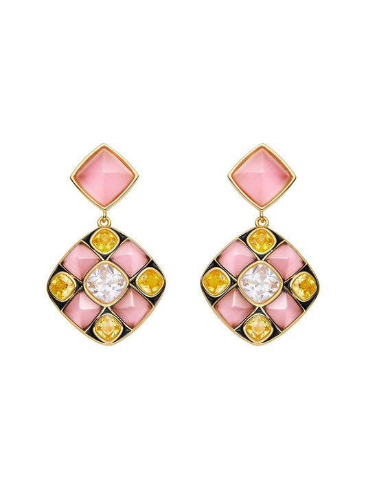 Claudia Earrings (Pink)