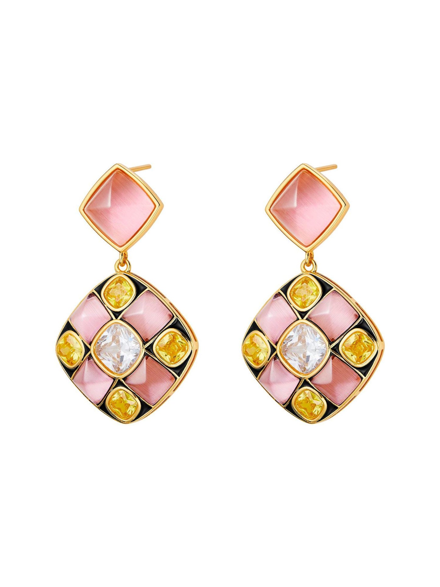 Claudia Earrings (Pink)