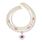 Emily Pearl Necklace (Pink)