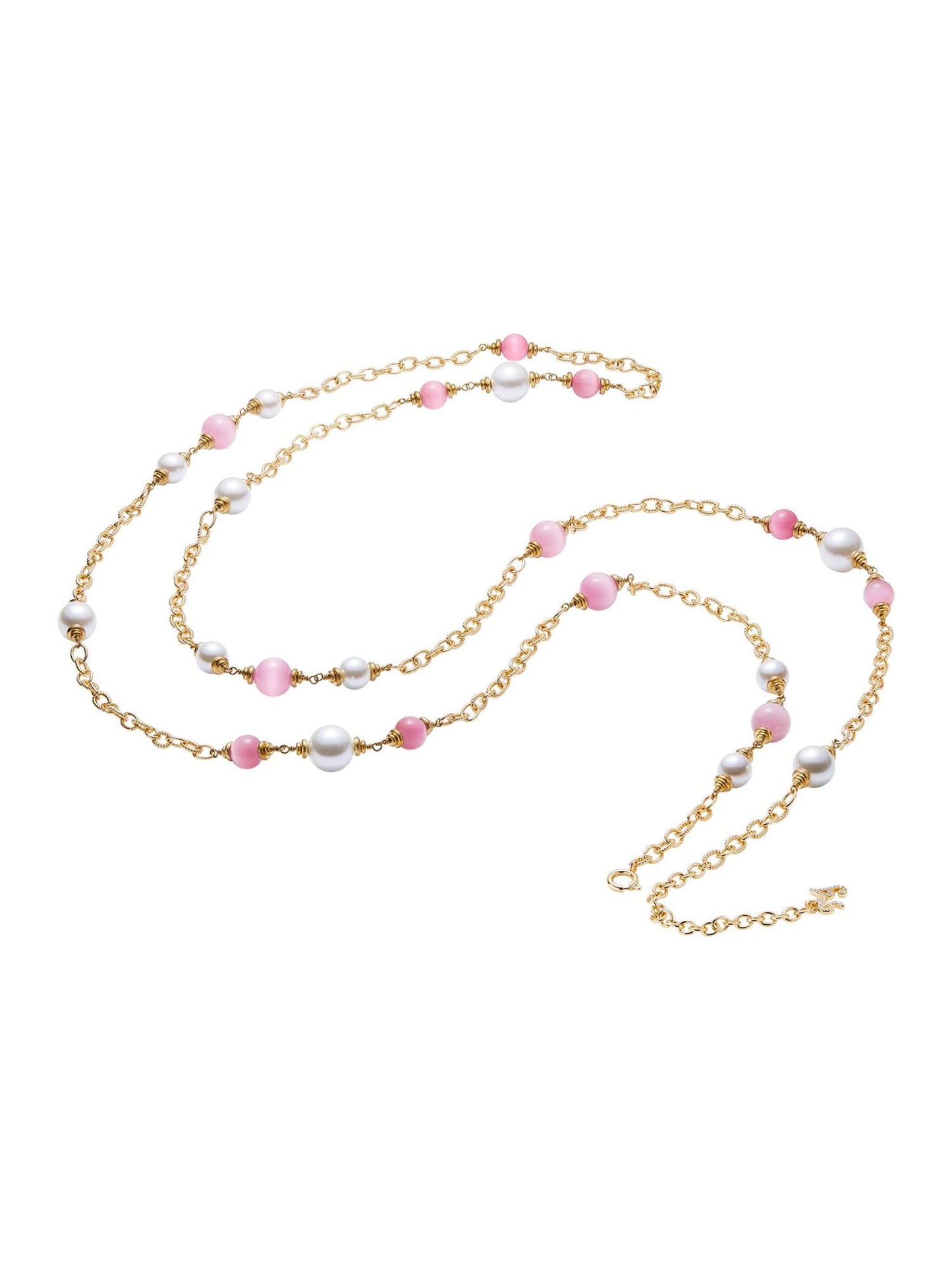 Isabella Pearl Necklace (Pink)