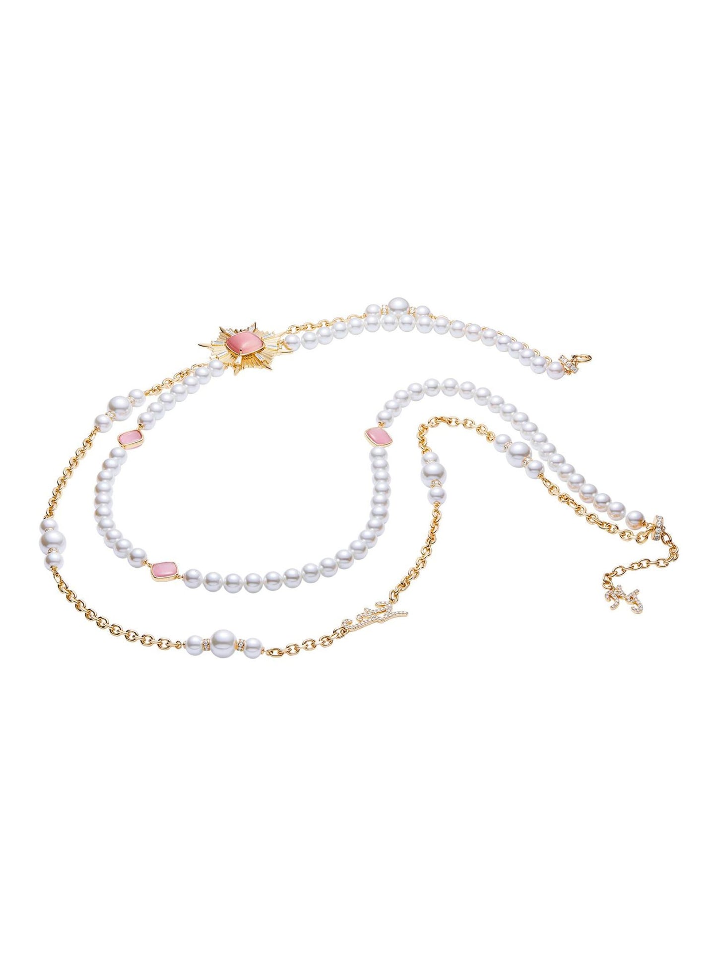 Anika Pearl Necklace (Pink)