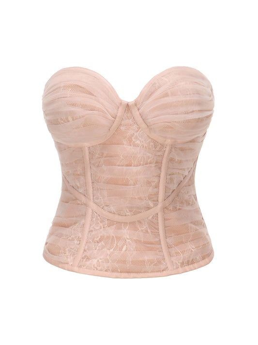 Cara Bustier Top (Pink)