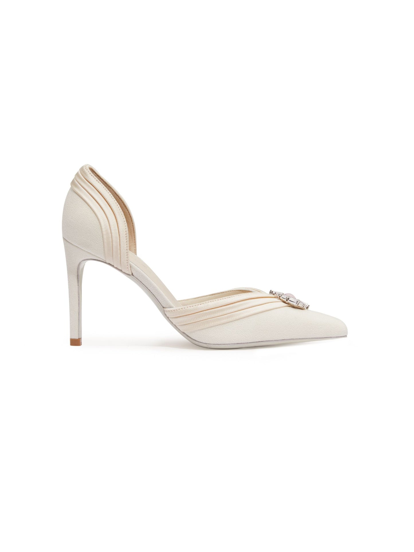 Diana Diamond Heels (White) (Final Sale)