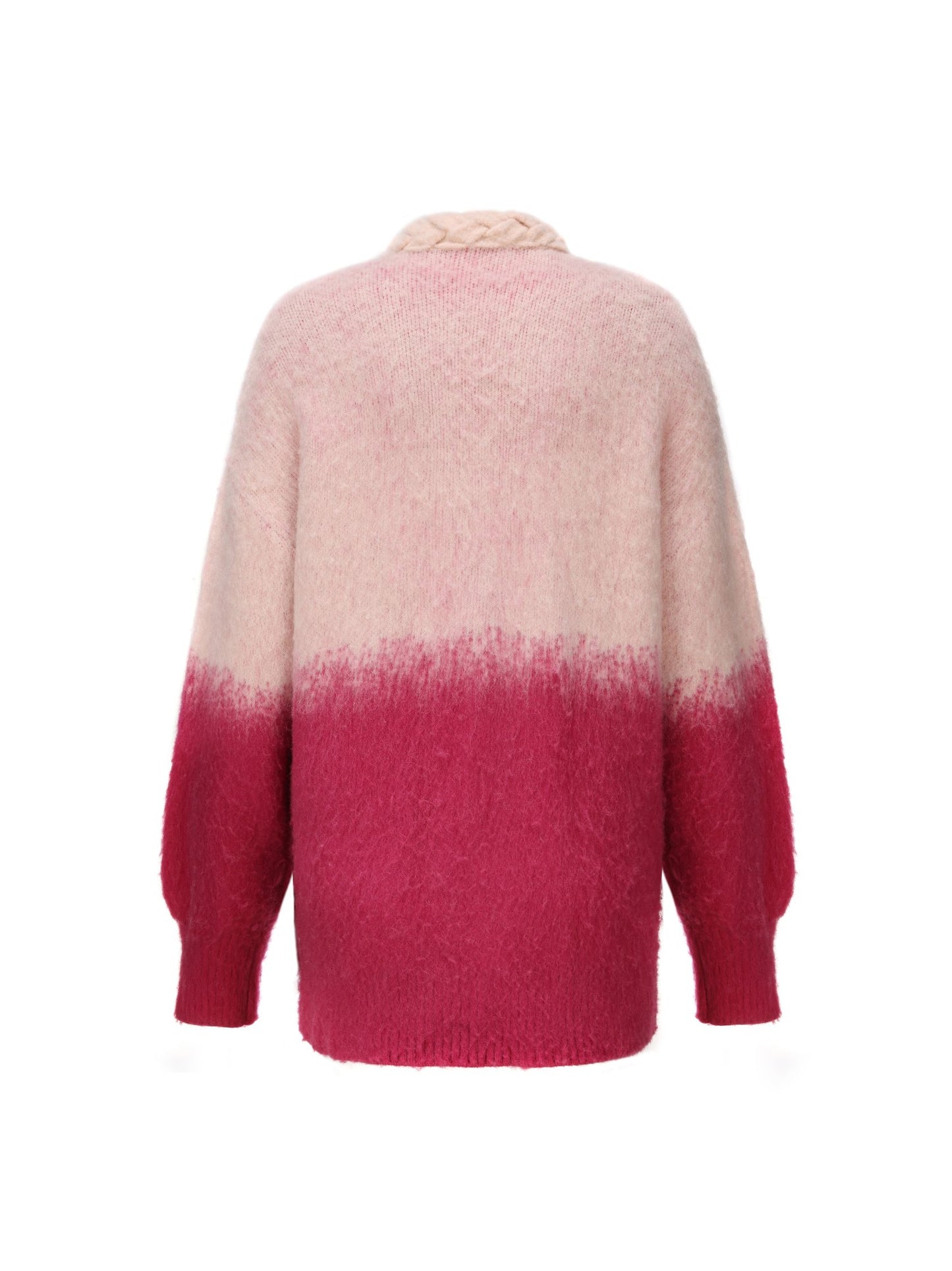 Daphne Diamond Knit Cardigan (Pink) (Final Sale)