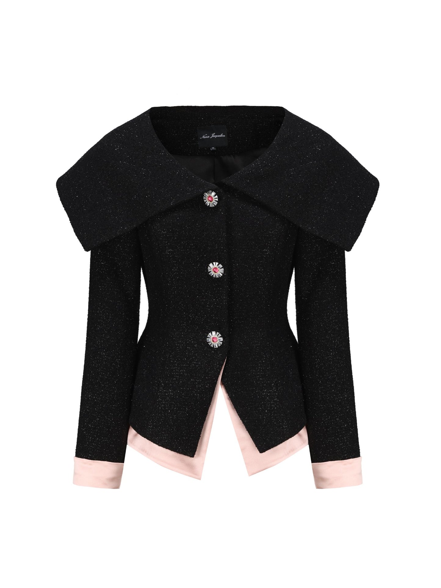 Nadia Lapel Jacket (Black) (Final Sale)