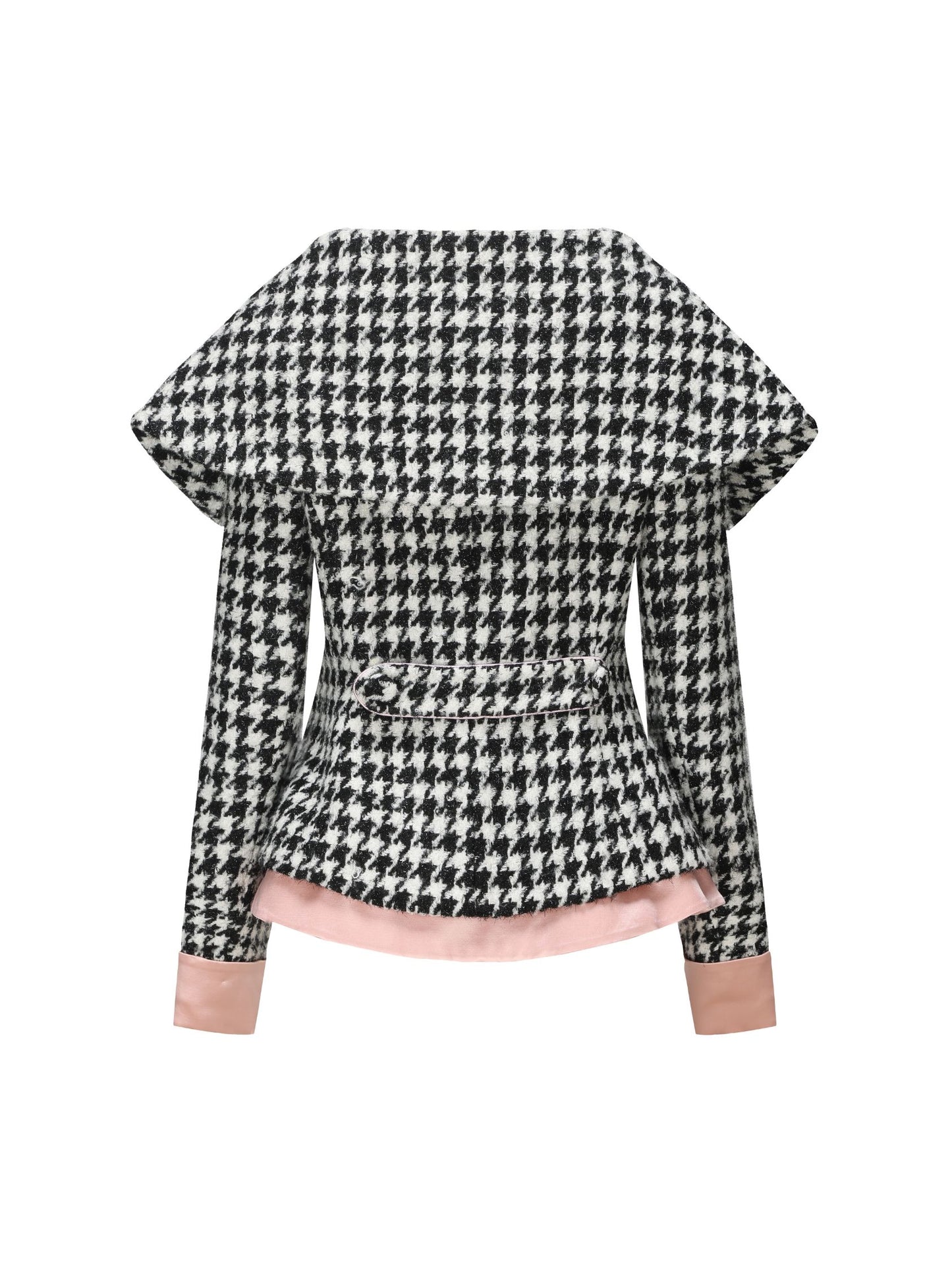 Nadia Lapel Jacket (Houndstooth) (Final Sale)