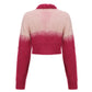 Daphne Diamond Knit Crop Cardigan (Pink) (Final Sale)