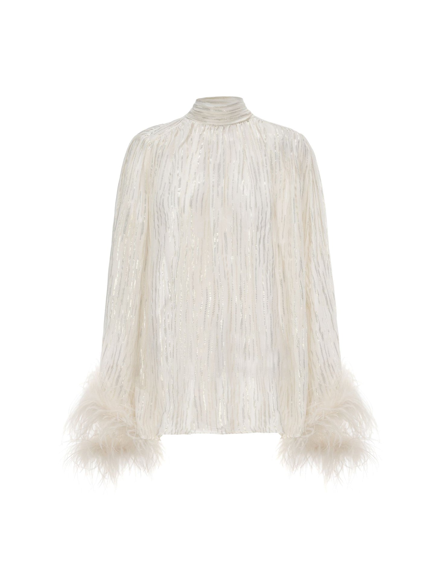 Keira Feather Top (White)