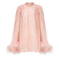 Keira Feather Top (Pink)