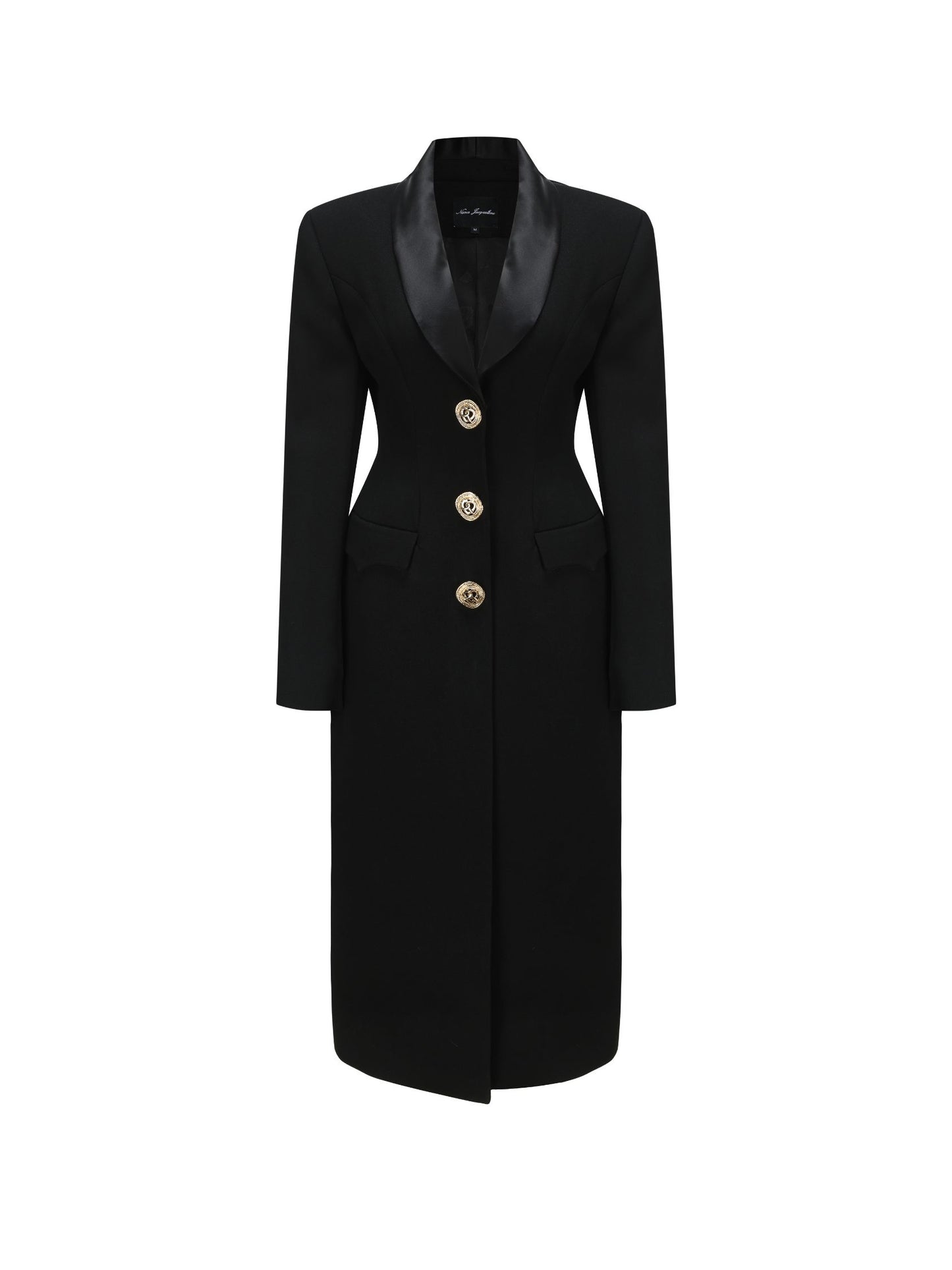 Evie Long Suit Jacket (Black)