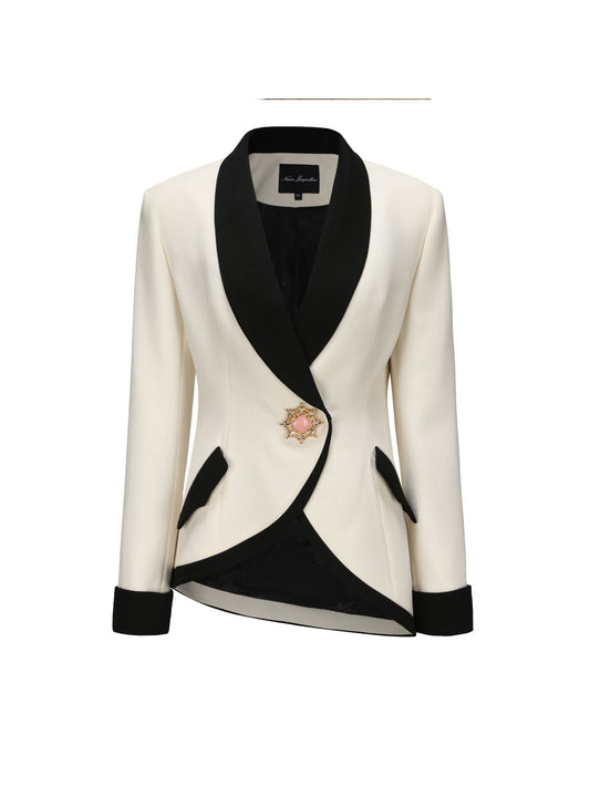 Brooke Suit Jacket (Beige)