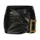 Miranda Leather Mini Skirt (Black)