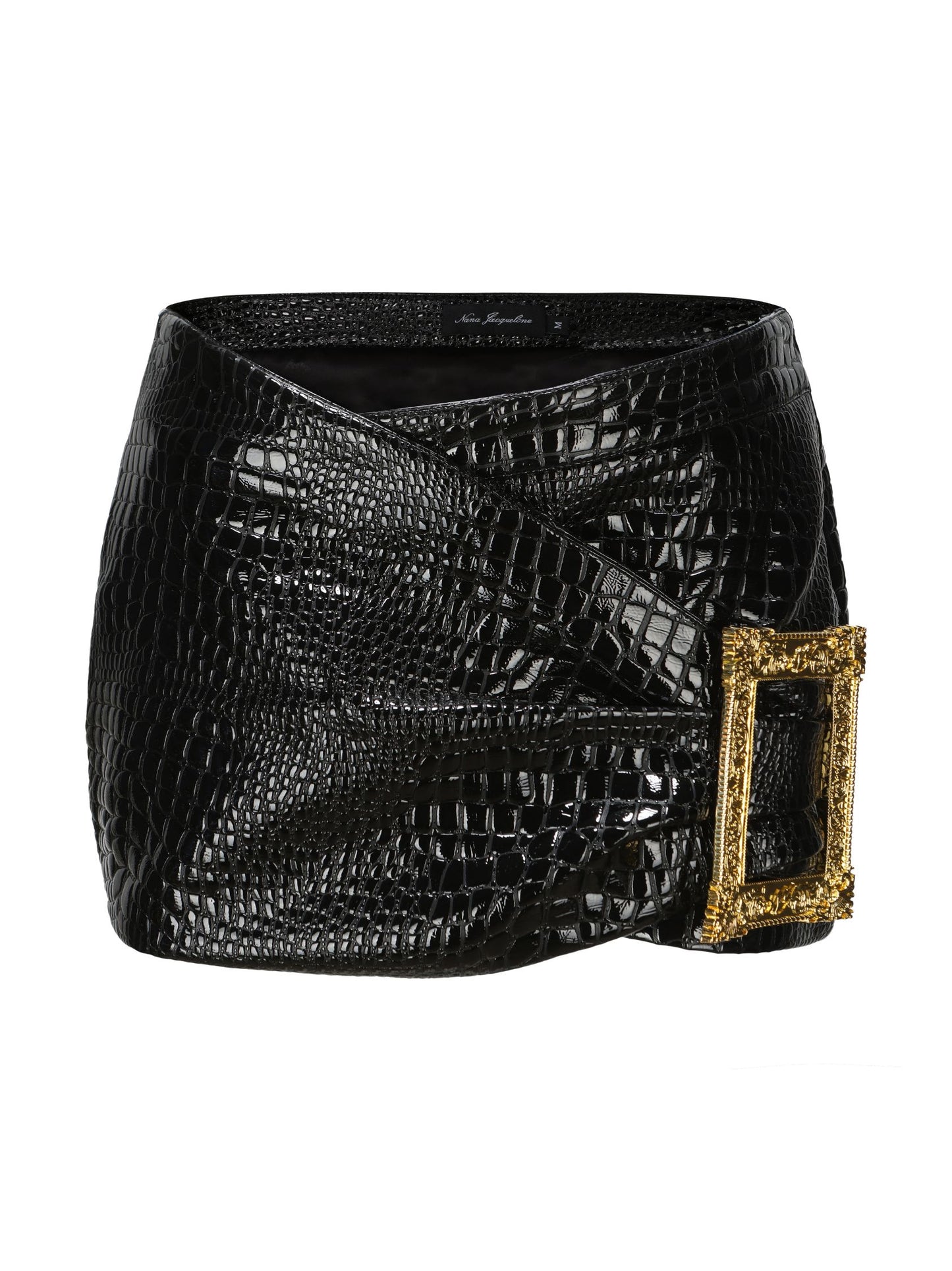 Miranda Leather Mini Skirt (Black)