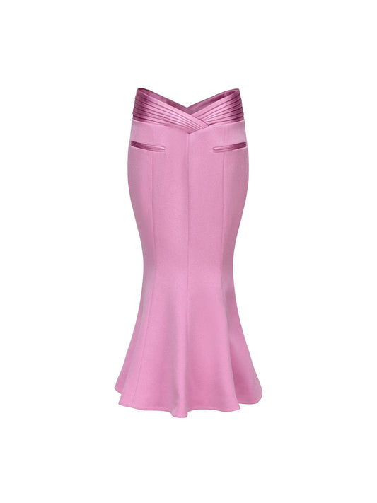 Belle Satin Skirt (Pink) (Final Sale)