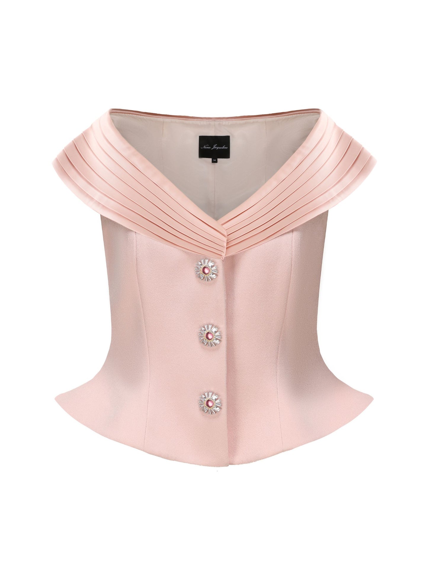 Belle Satin Top (Light Pink) (Final Sale)