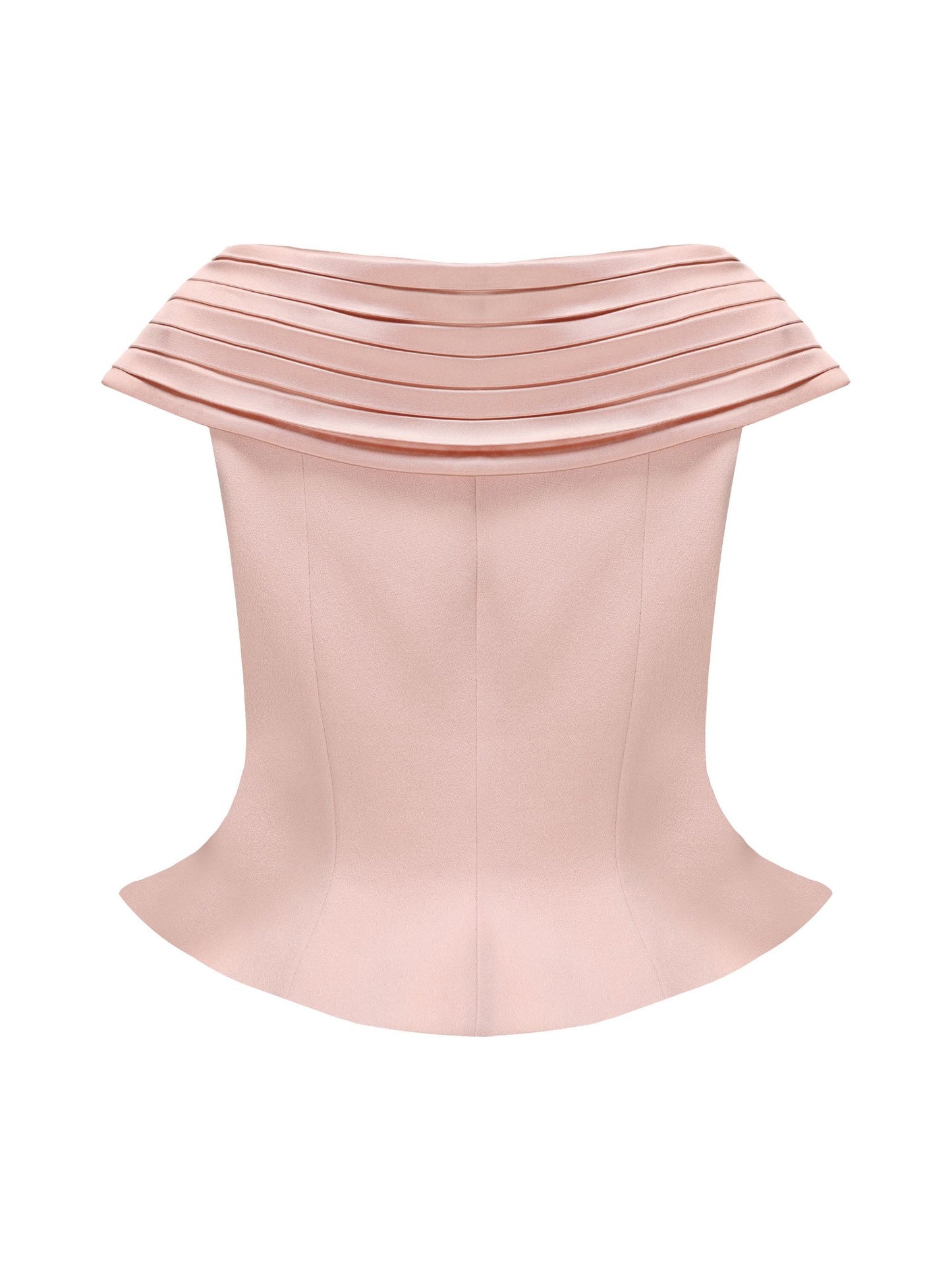 Belle Satin Top (Light Pink) (Final Sale)