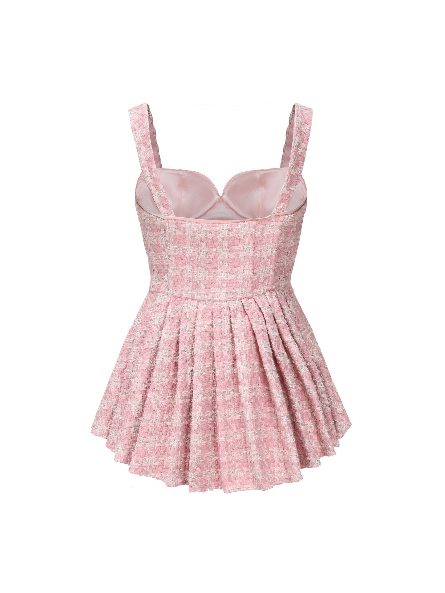 Chelsea Tweed Dress (Pink) (Final Sale)