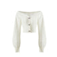 Eva Off Shoulder Cardigan (White)