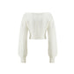 Eva Off Shoulder Cardigan (White)