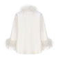 Angelica Feather Coat (White)