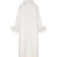 Nina Feather Coat (White)