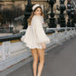 Angelica Feather Coat (White)