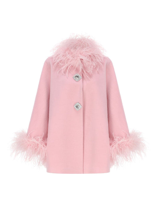 Angelica Feather Coat (Pink)