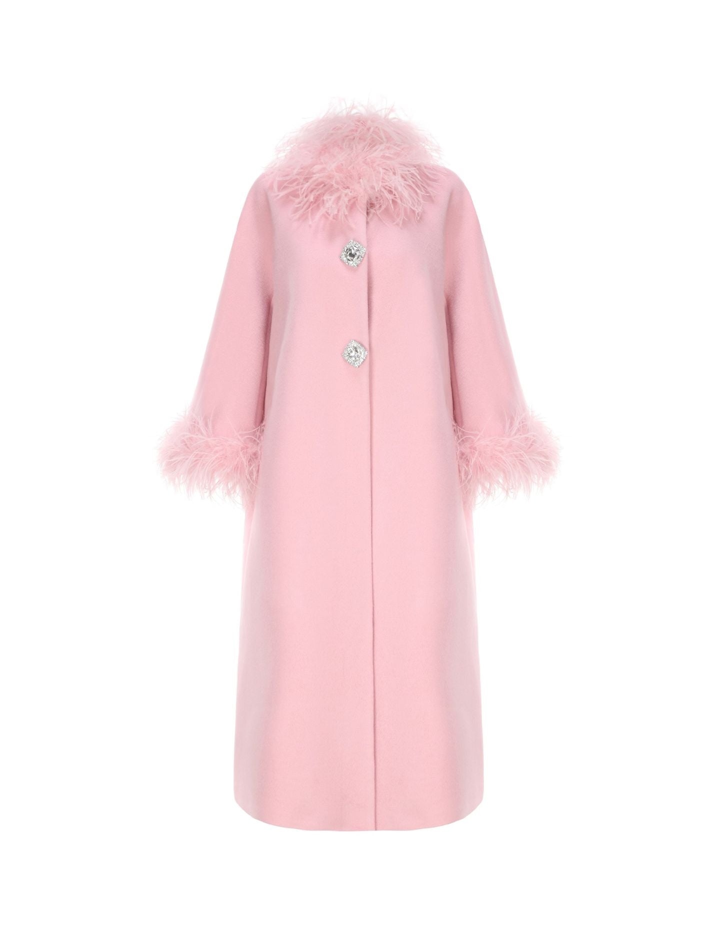 Nina Feather Coat (Pink)