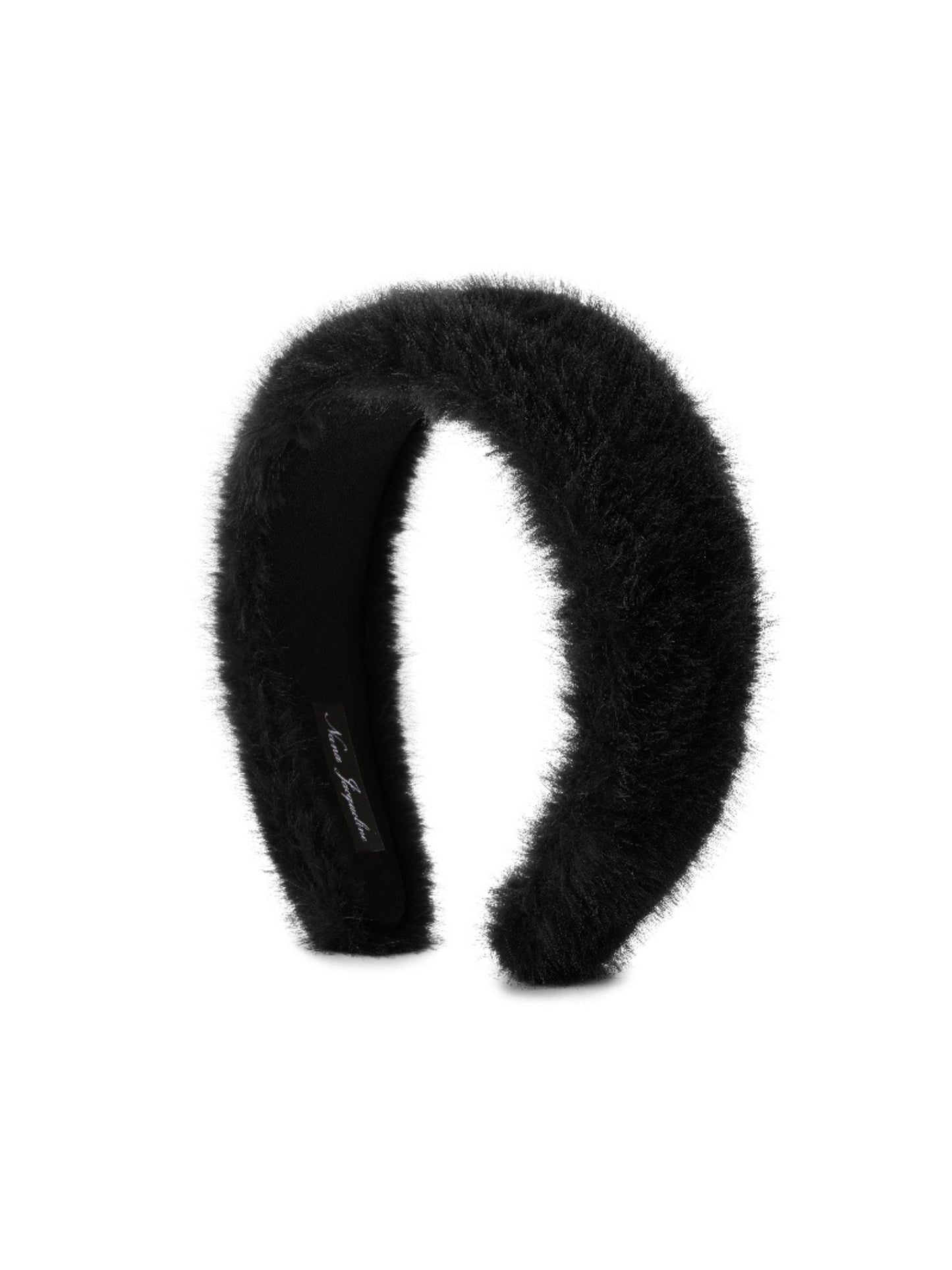 Melanie Fur Headband (Black)