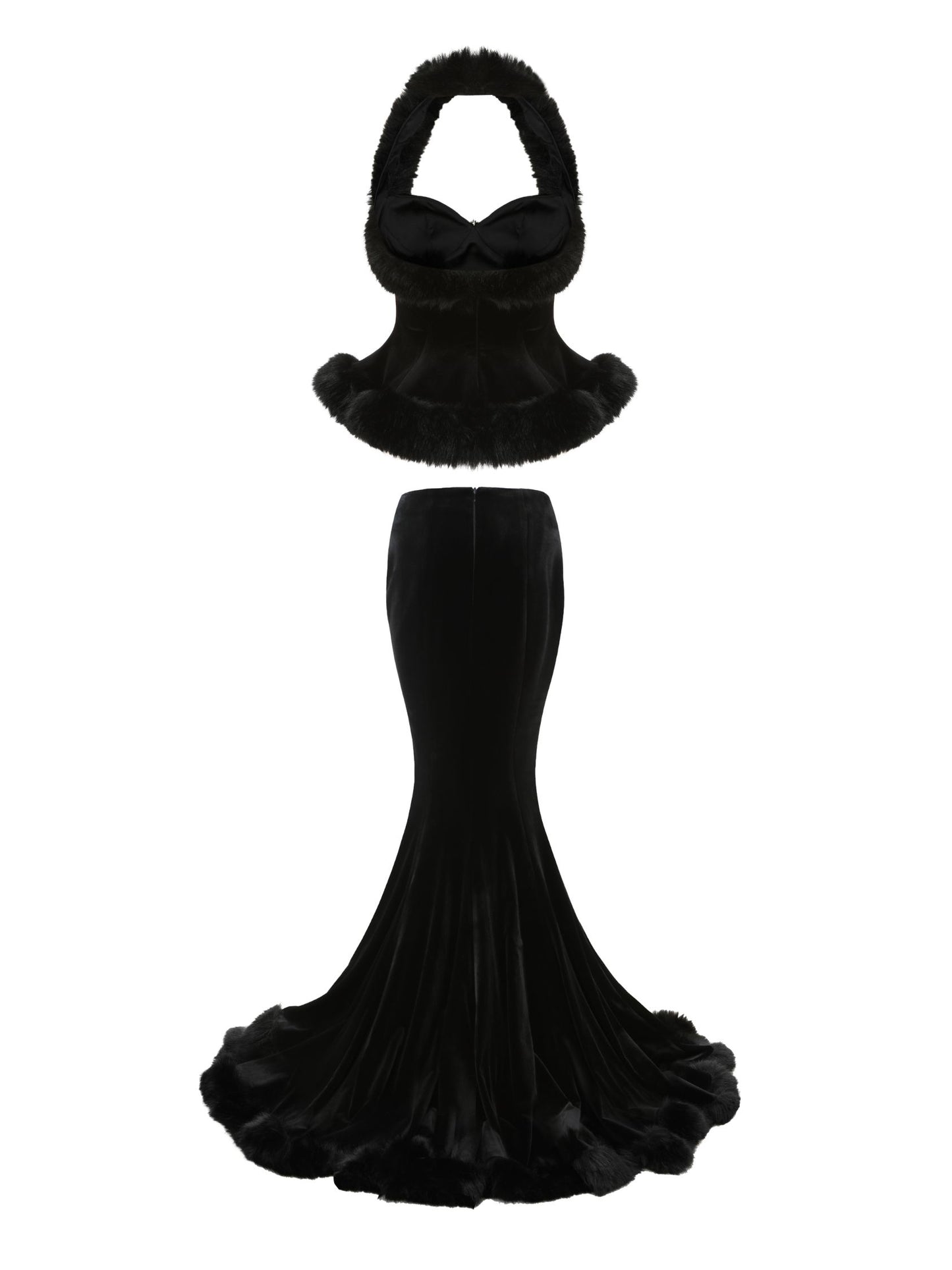 Christina Velvet Set (Black)