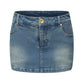 Chloe Rose Denim Mini Skirt