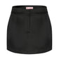 Elle Satin Mini Skirt (Black) (Final Sale)