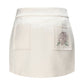 Elle Satin Mini Skirt (White) (Final Sale)