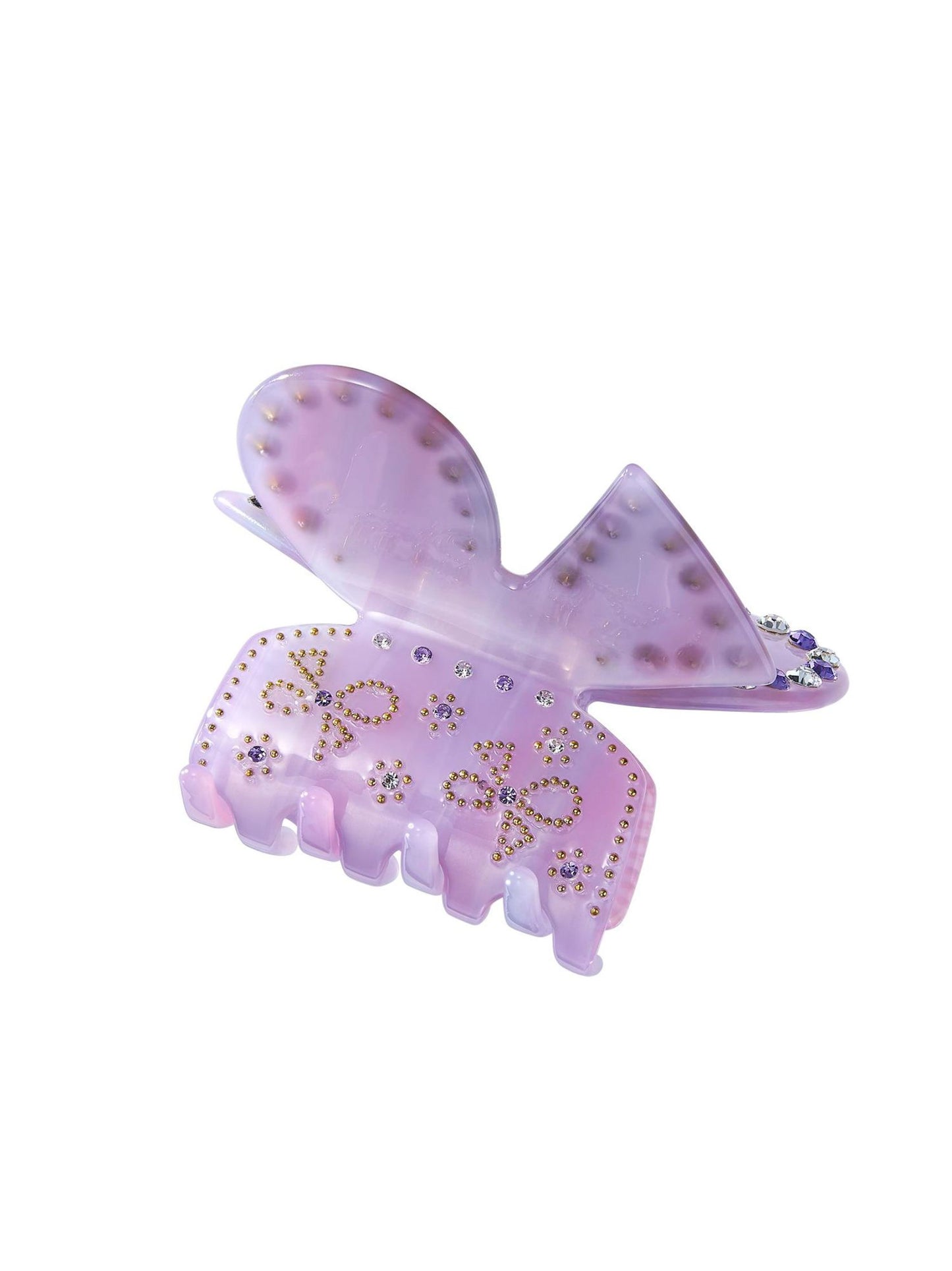 Chloe Crystal Butterfly Claw Clip (Purple)