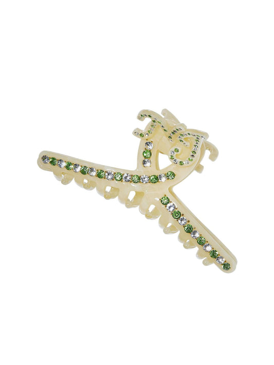 Adriana Crystal Claw Clip (Yellow)