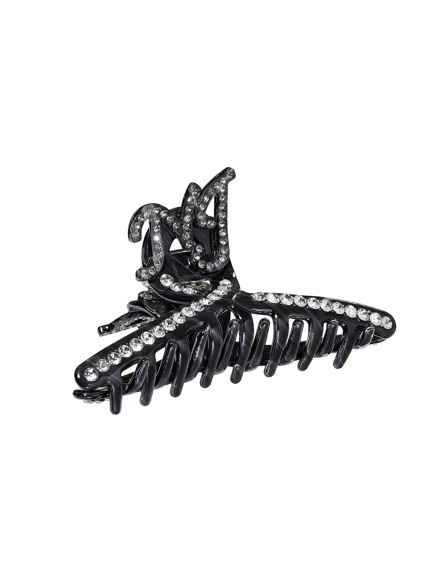 Adriana Crystal Claw Clip (Black)