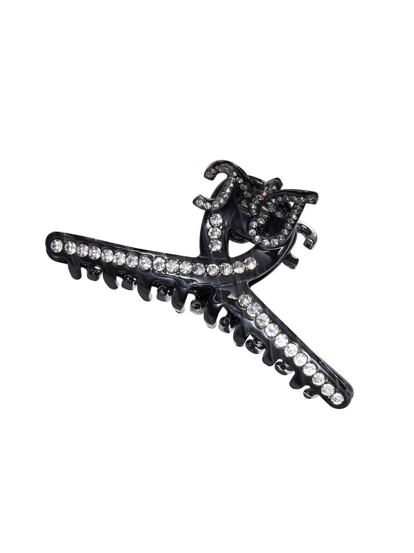 Adriana Crystal Claw Clip (Black)