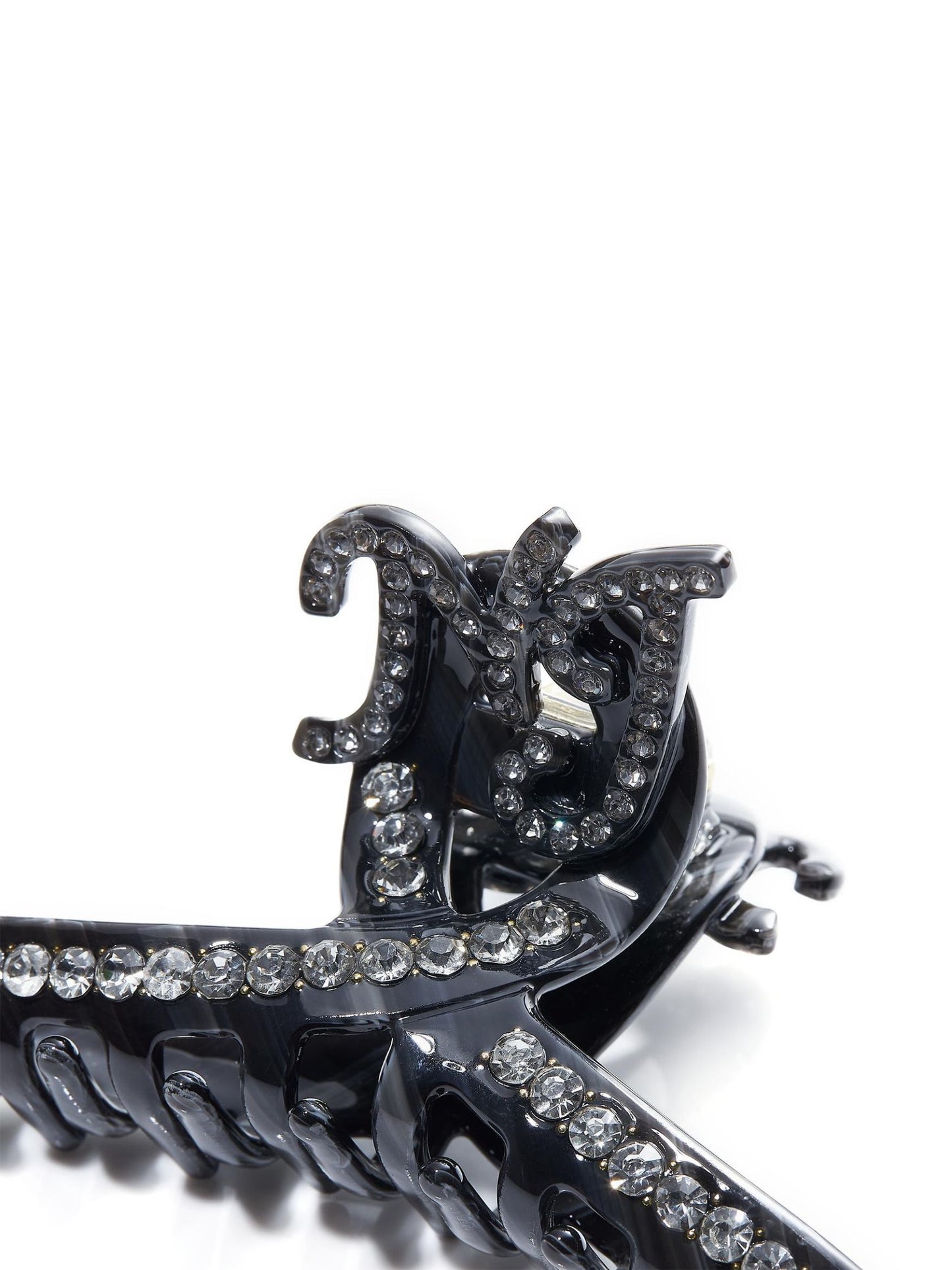 Adriana Crystal Claw Clip (Black)