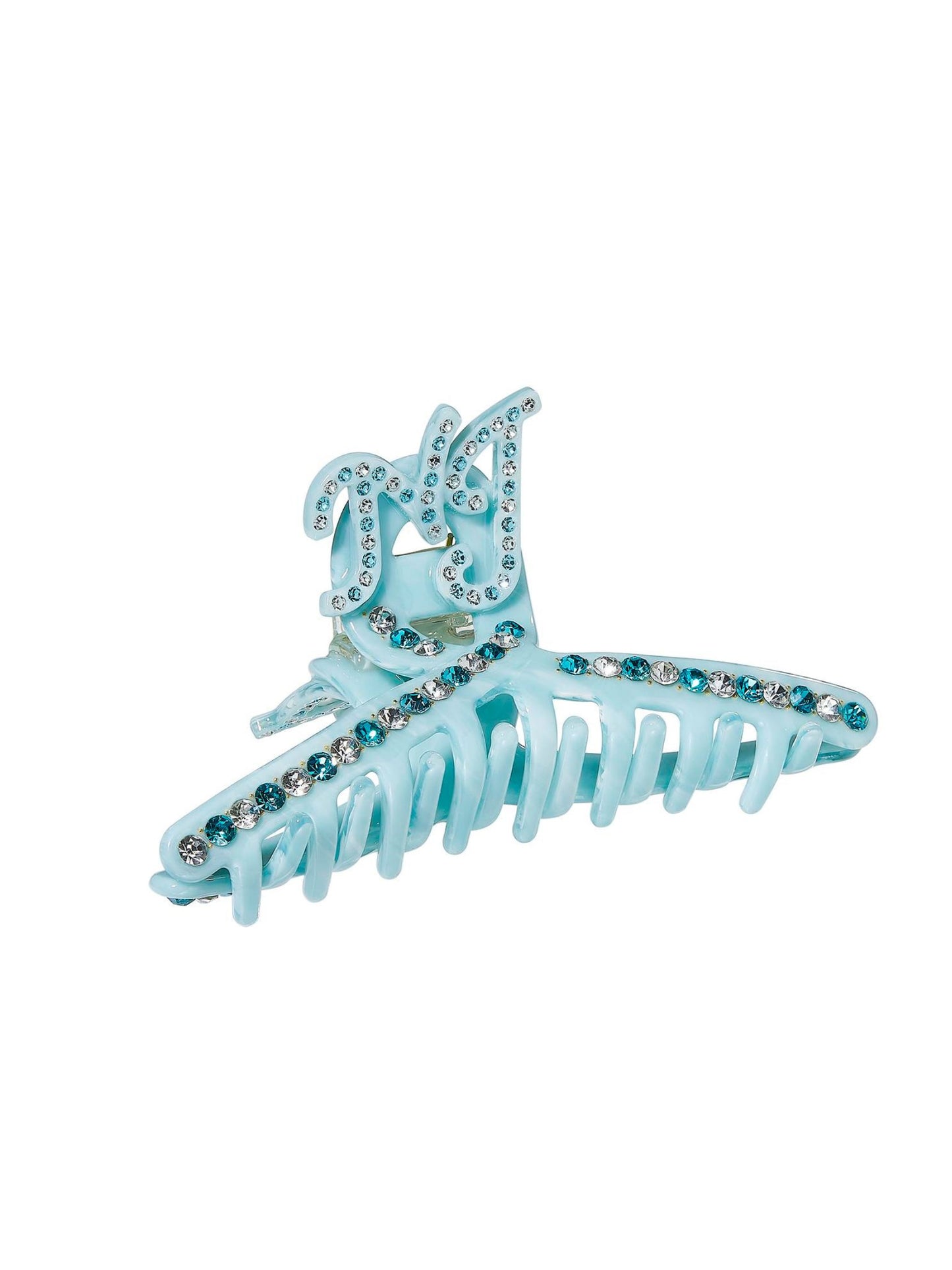 Adriana Crystal Claw Clip (Blue)