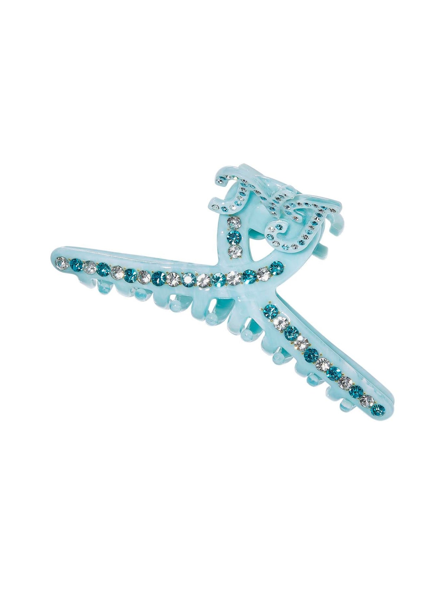 Adriana Crystal Claw Clip (Blue)