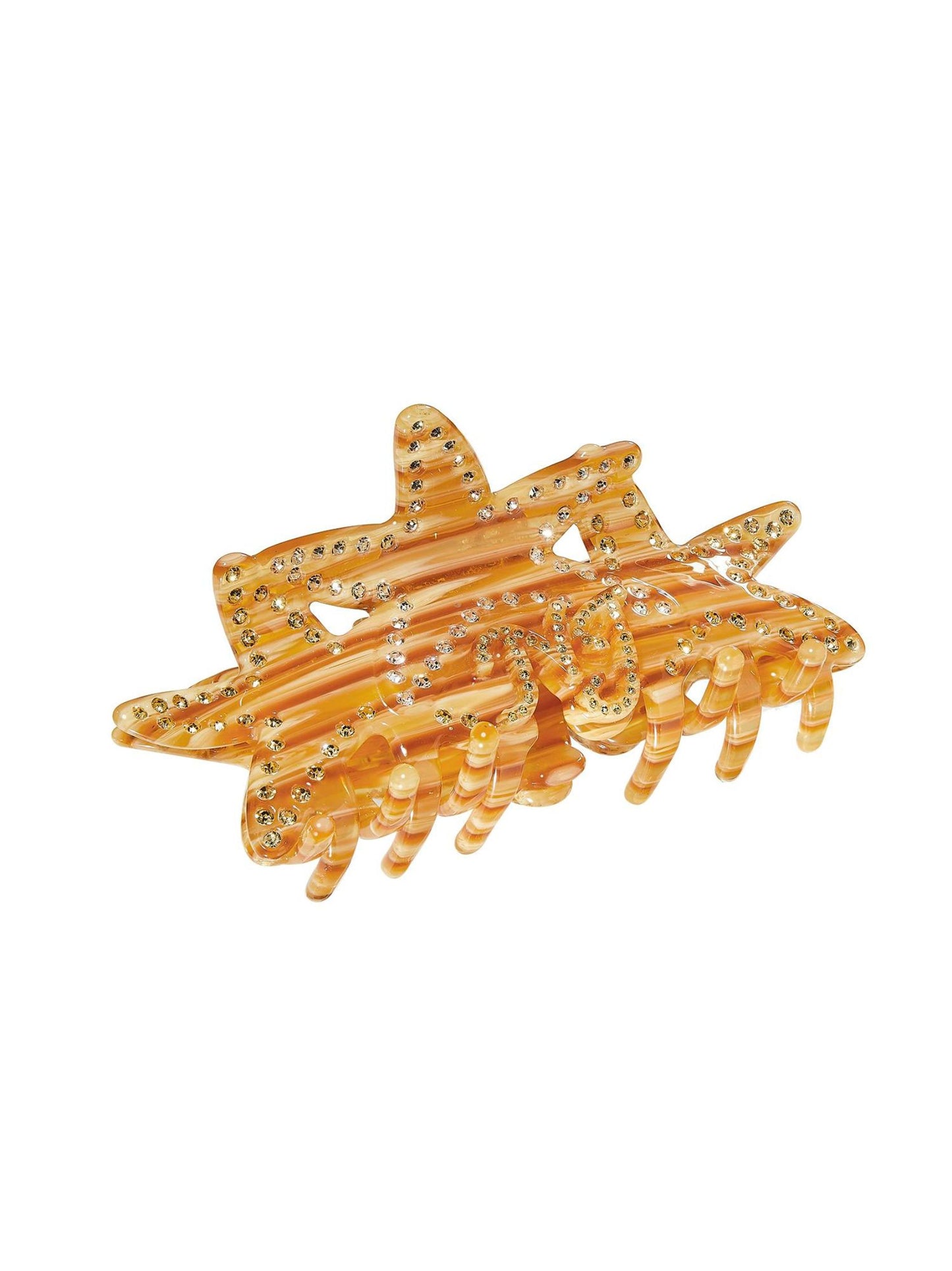 Paulina Crystal Star Claw Clip (Yellow)