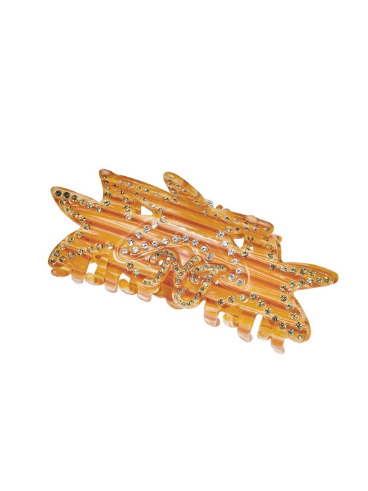 Paulina Crystal Star Claw Clip (Yellow)