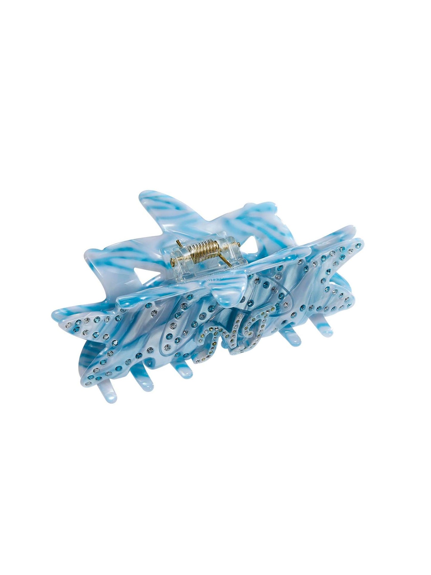 Paulina Crystal Star Claw Clip (Blue)