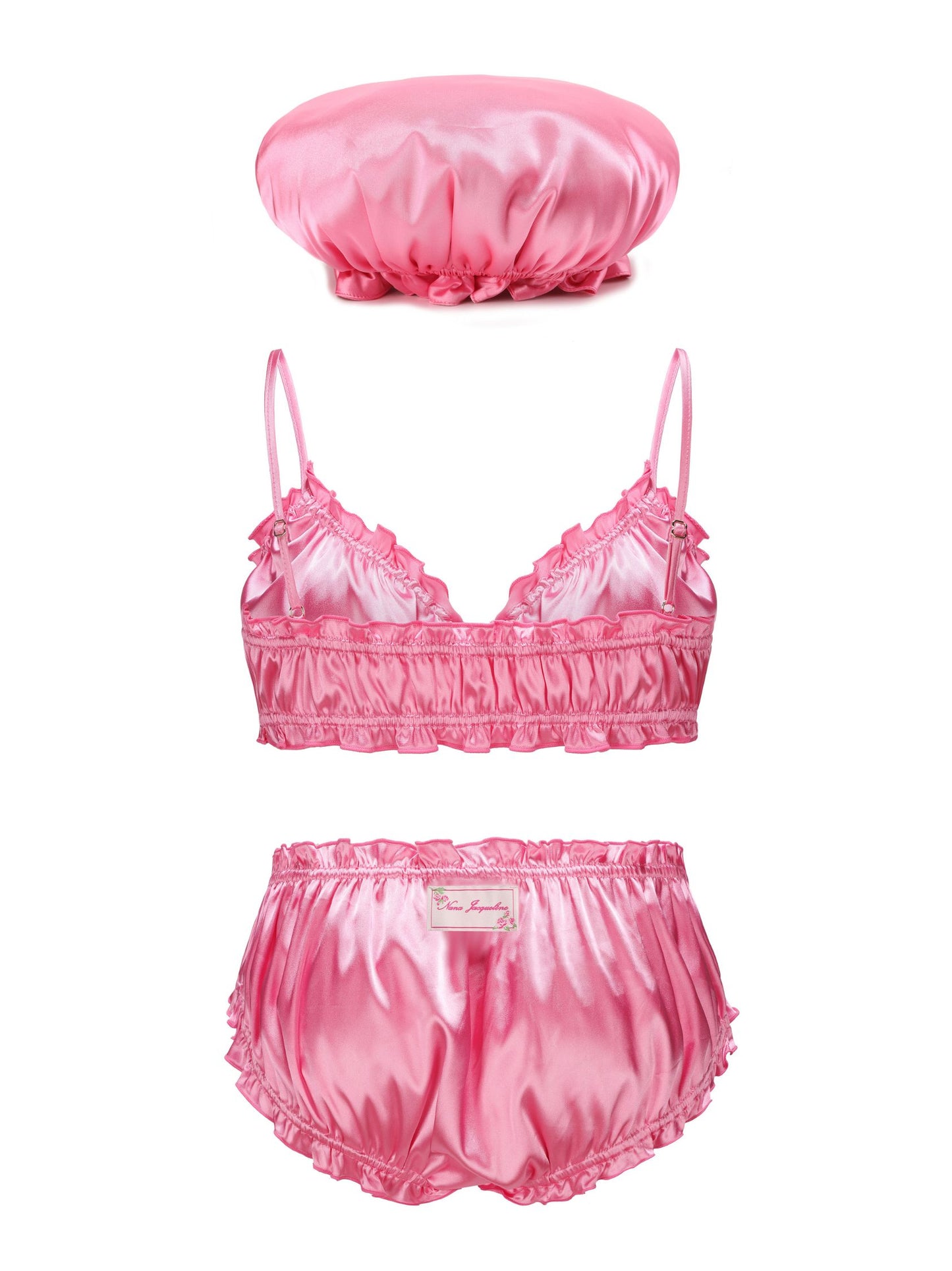 Isabella Silk Intimates Set (Pink) (Final Sale)