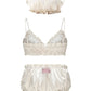 Isabella Silk Intimates Set (White) (Final Sale)