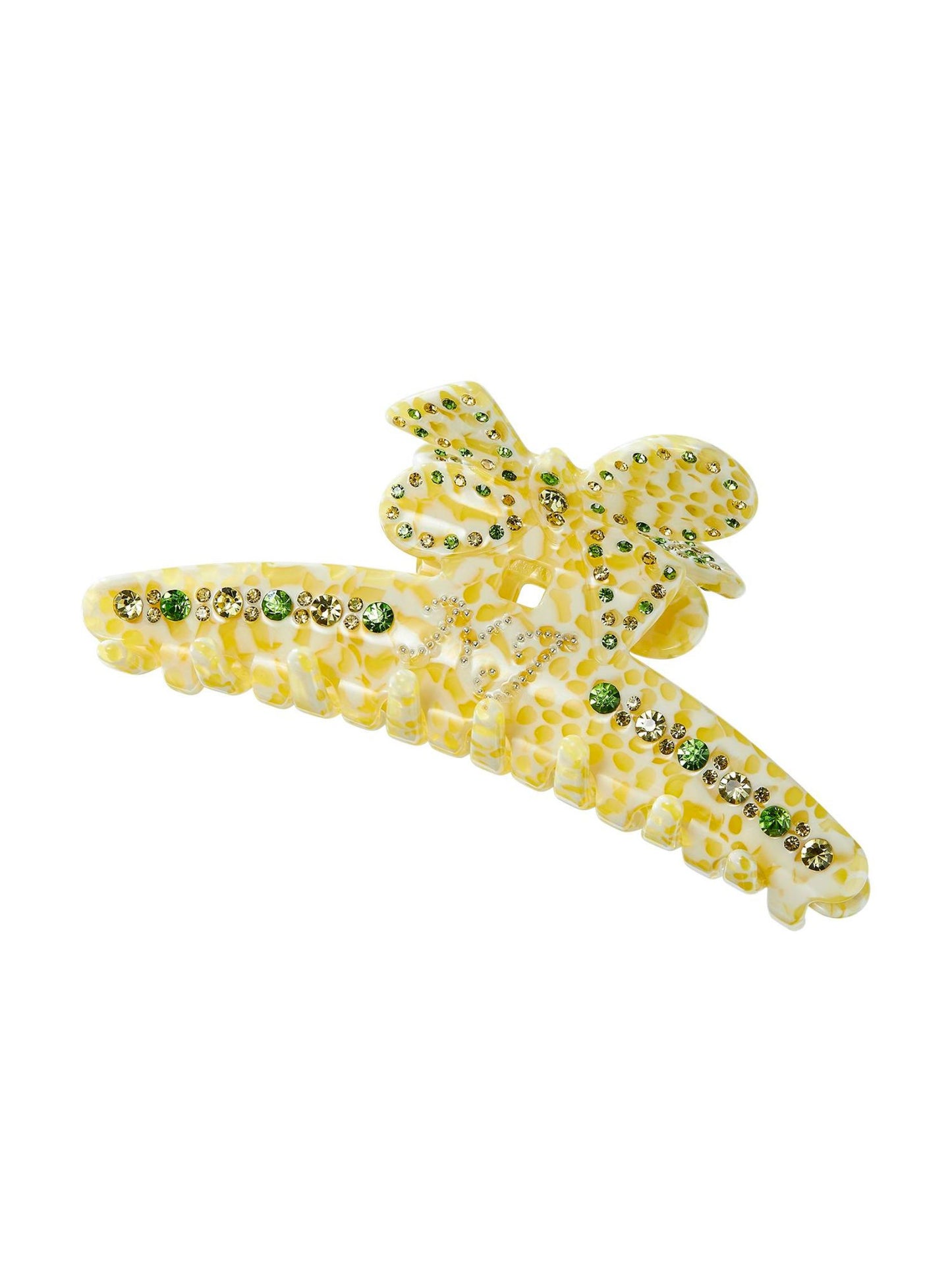 Lola Butterly Crystal Claw Clip (Yellow)