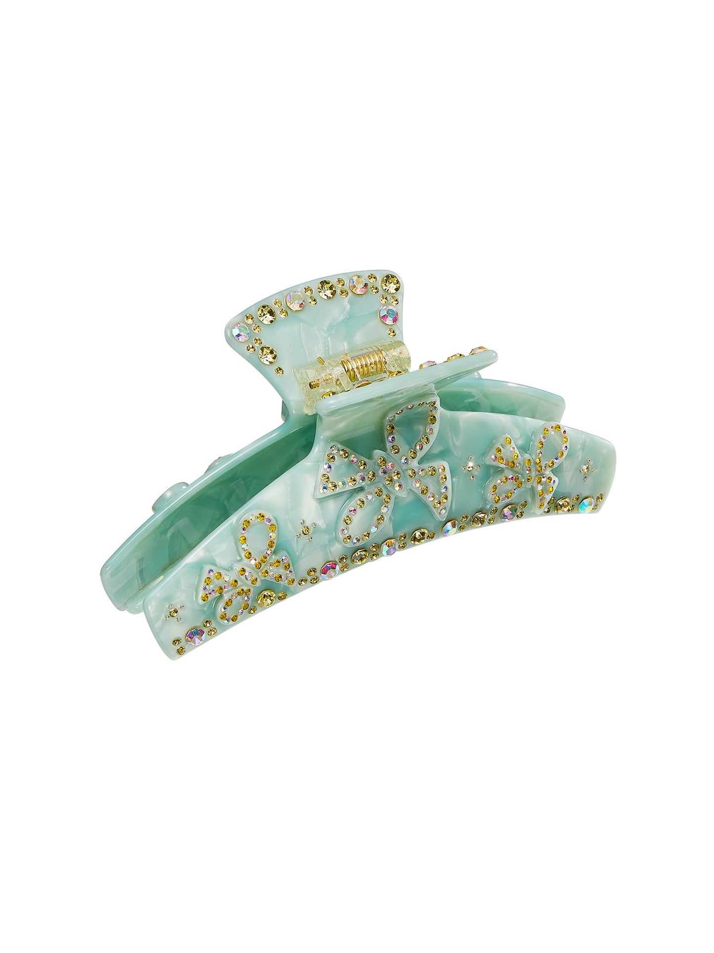 Bella Crystal Claw Clip (Blue)